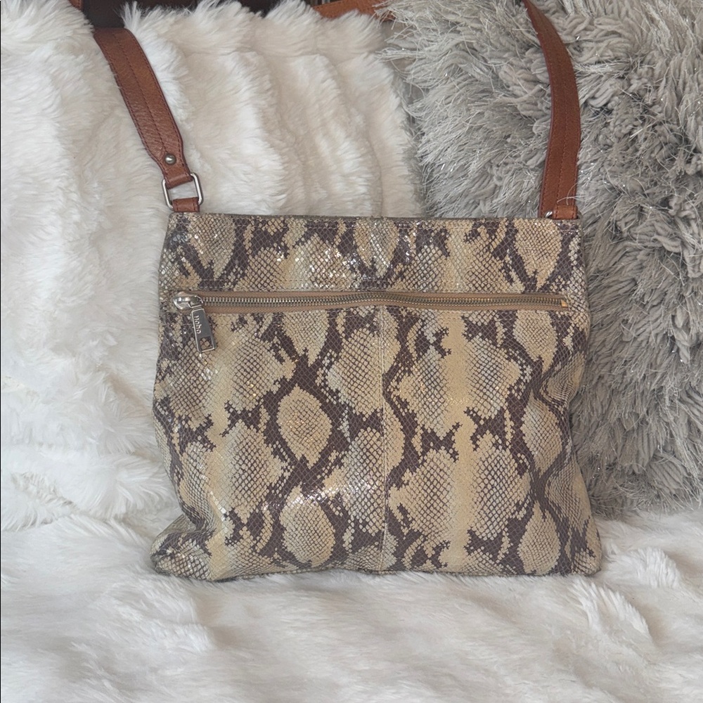 HOBO Snake Print Crossbody Bag